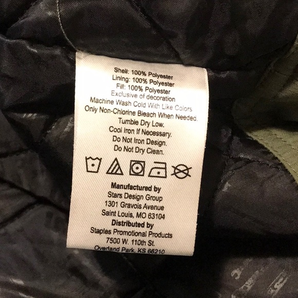 NWOT Men’s SNAP-ON Tools Workwear Jacket - polyester- olive green- Large - Picture 10 of 10